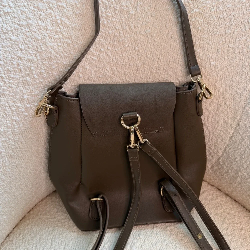 Lulus Olive Green Vegan Suede Leather Backpack Purse